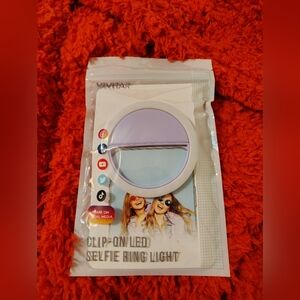 Clip-On LED Selfie Ring Light - Purple